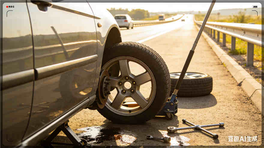 镇原高速公路扎胎-汽车流动补胎